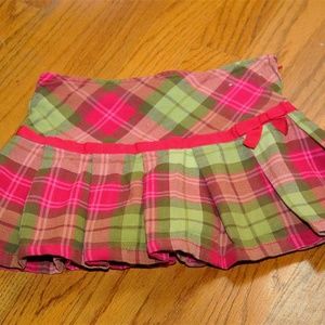 GYMBOREE BUTTERFLY GIRL Plaid Skort sz 4 EUC